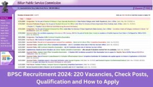 BPSC Recruitment 2024