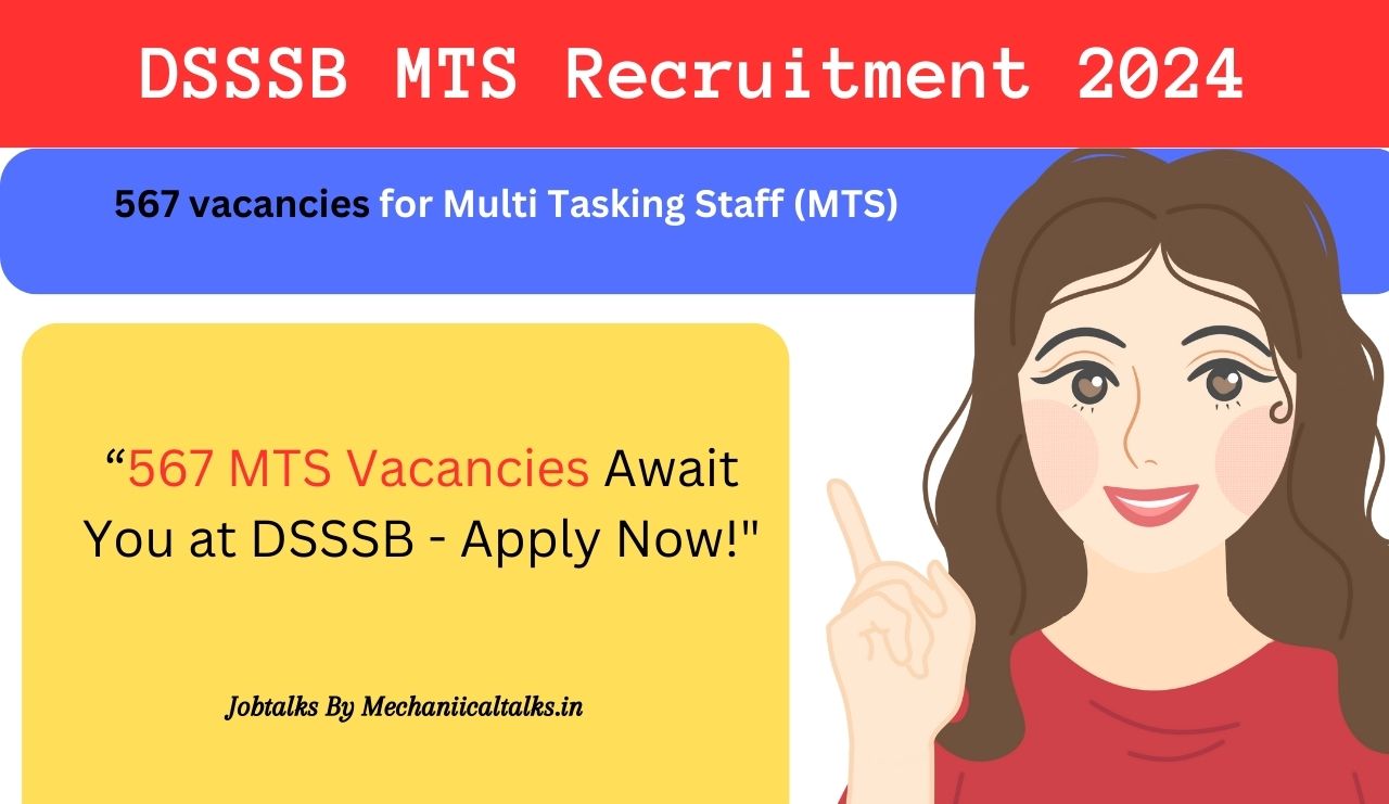 DSSSB MTS Recruitment 2024